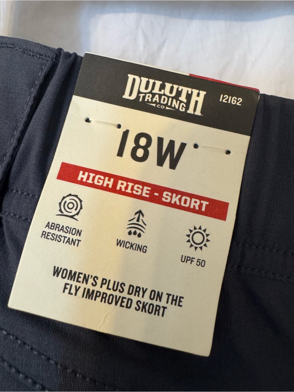 Women's Duluth Trading Woman’s Dry on the Fly Active Tech Skort in Slate ink. - Picture 8 of 16